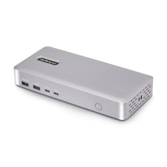 StarTech 155UE-USB4-DOCK USB-C Docking Station με HDMI 4K PD Ethernet Ασημί