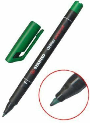 Stabilo ΟΗP Marker pentru Folii 0.7mm Green /36)