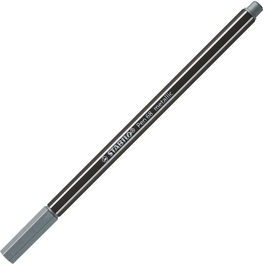 Stabilo Pen 68 Acrylic Marker 1.4mm Metallic Silver