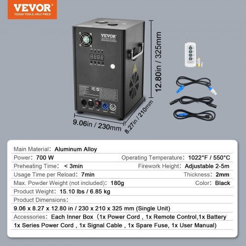Vevor 700W με Ασύρματο Χειριστήριο