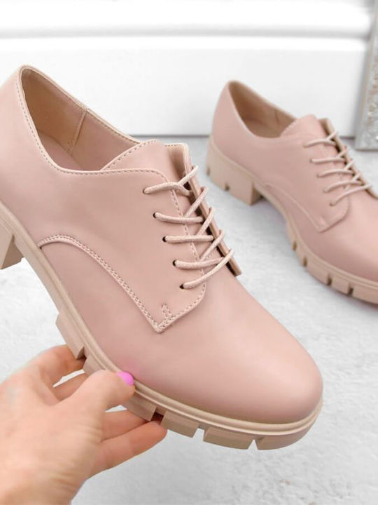 Γυναικεία Oxfords σε Ροζ Χρώμα