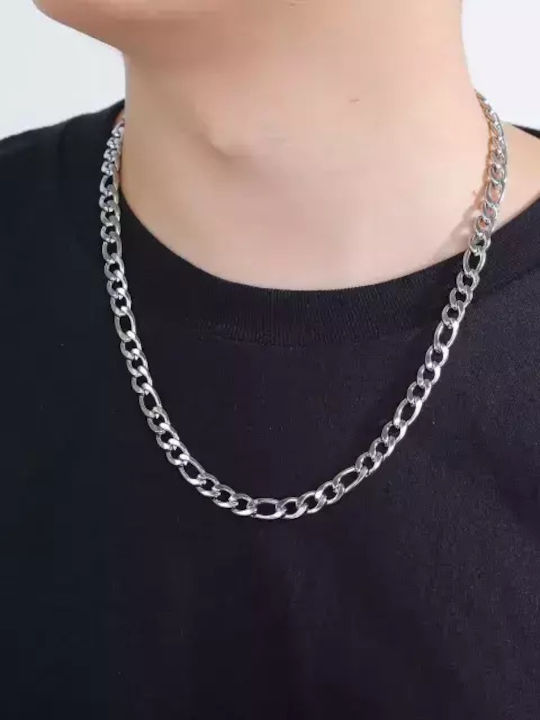 Bode Chain Neck made of Steel Gold-plated Wide Thickness 7.3mm