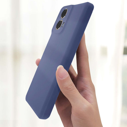 Avizar Hülle Motorola Moto G85 Silikon Soft Mate Dunkelblau