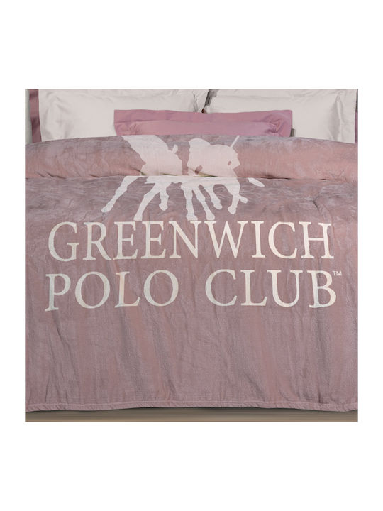 Greenwich Polo Club Blanket Fleece Queen 220x240cm 3491 Nude