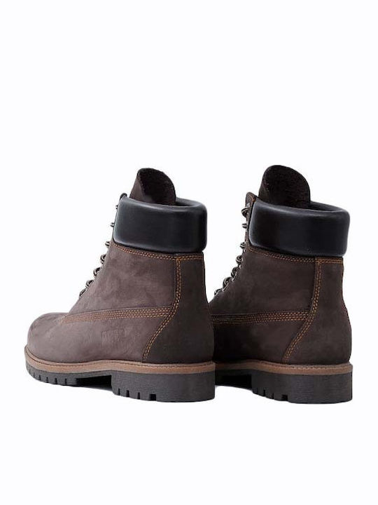 565 Leder Stiefel Nubuck Brown