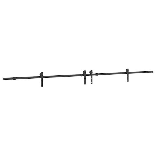 vidaXL Schiebetürmechanismus Für Türknaufe 366cm Schwarze