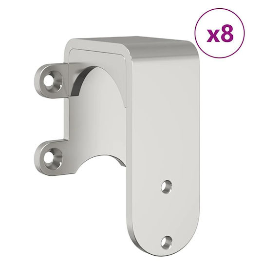 vidaXL Μηχανισμός Συρόμενης Μεσόπορτας 366cm Ασημί