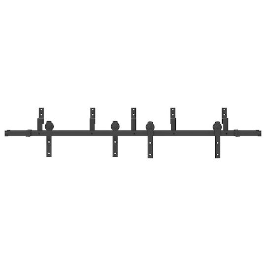 vidaXL Mecanism Pentru Ușă Glisantă De 200cm Negru
