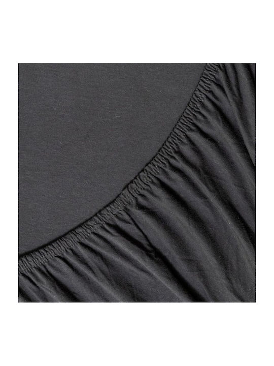 La Luna Sheet Semi Double with Elastic 120x200+40cm. Black