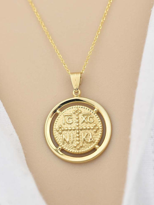 Goldjewels Талисман Фулактó Константин от Жълто Злато 9К