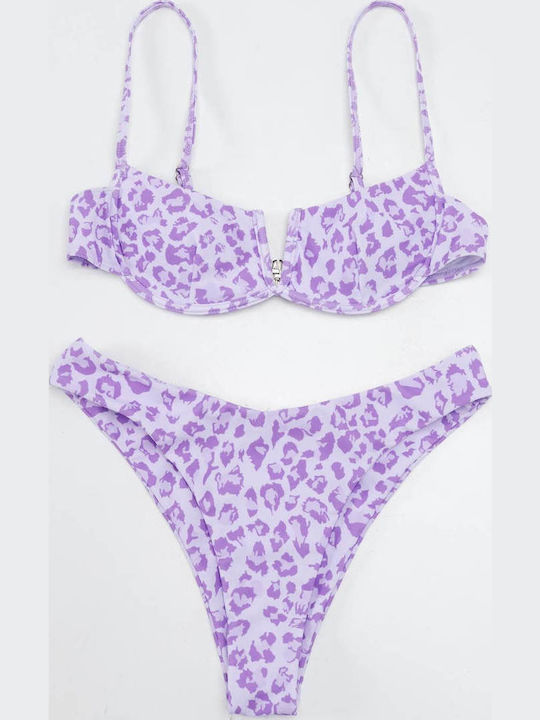 Gigi Set Bikini Λιλά