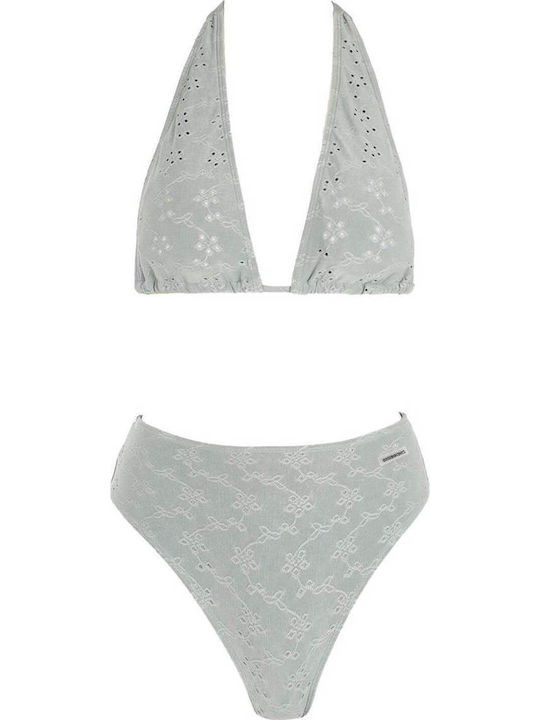 Gigi Set Bikini Τριγωνάκι Ψηλόμεσο Χακι