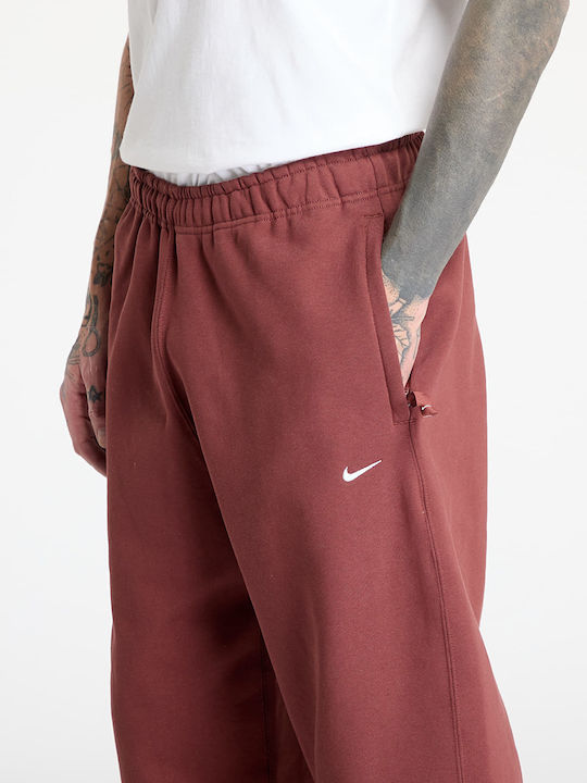 Nike Solo Swoosh Pantaloni de trening cu Elastic Dark Pony, White Nike Solo Swoosh Pantaloni de trening cu Elastic Dark Pony, White