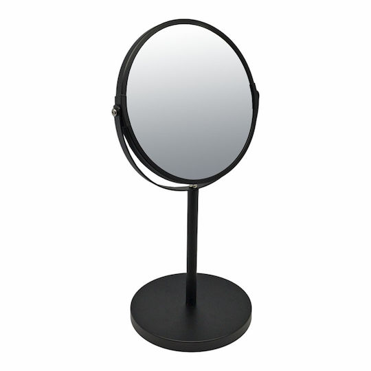 Ankor Double Sided Tabletop Makeup Mirror Black