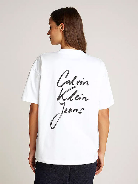 Calvin Klein Damen Oversized T-Shirt White