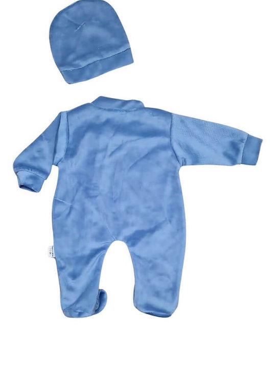 Annora Baby Бебешко Боди Велур Navy Blue