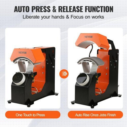 Vevor Automatic Hat Press 3 Heating Pads Design Transfer Zdkmj62439331u4gjv2