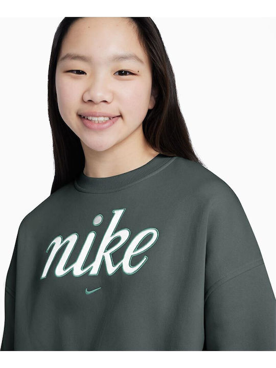 Полар Детски Суичър Зелен Sportswear Club
