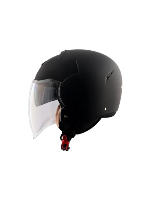 Axor Striker Мат черно Мотоциклетна каска Джет ECE 22.06 1150гр с Sunvisor