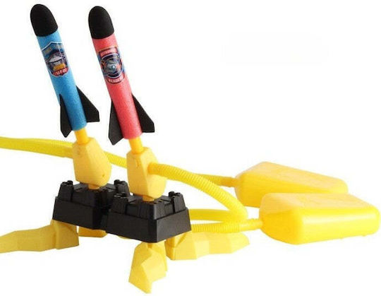 Toy Kids Rocket Launcher Foot Two Launchers 6 Rockets Without Light