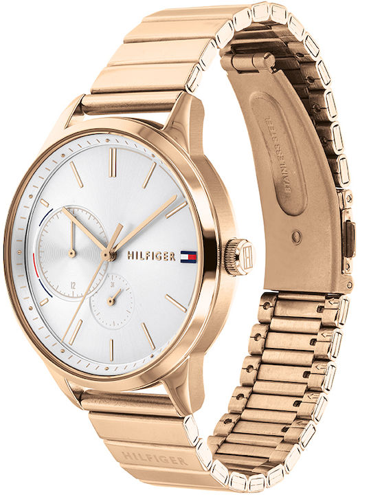 Tommy Hilfiger Brooke Women's Watch with Pink Gold Metal Bracelet