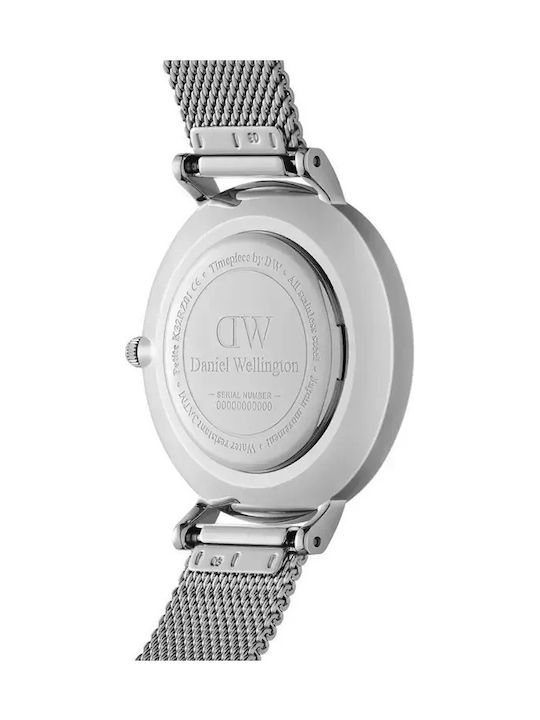 Daniel Wellington Classic Petite Sterling Women's Watch with Silver Metal Bracelet