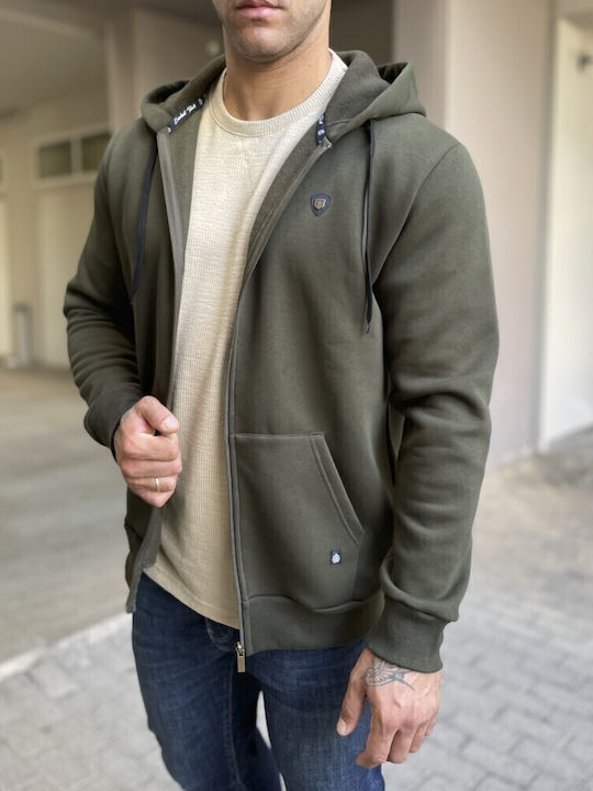 Cardigan With Hood Khaki