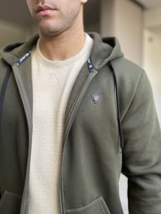 Cardigan With Hood Khaki