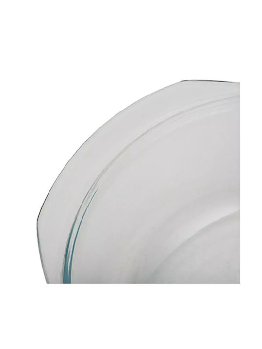 Klikareto Glass Round Heat-Resistant Cookware with Lid 3500ml