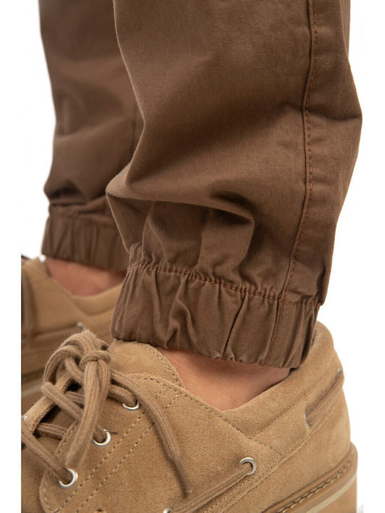 Rebase Trousers Cargo in Regular Fit Camel