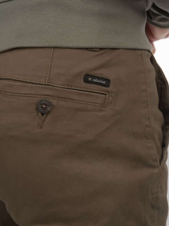 Trousers Chino Elastic Brown