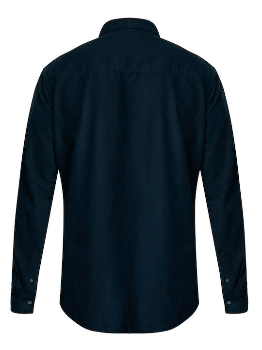 Langärmlig Hemd Gestreift Blue