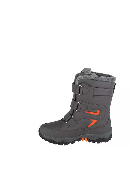 CMP Kids Leather Snow Boots Gray