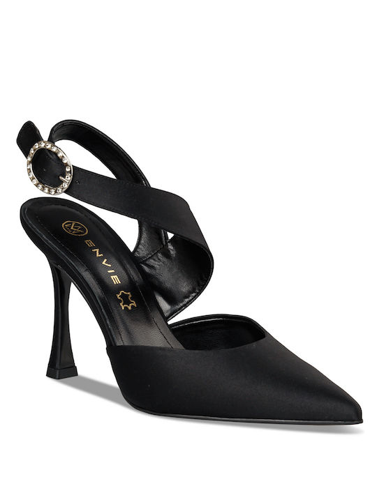 Envie Shoes Black Heels Pumps