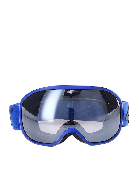 4F U042 Μάσκα Σκι & Snowboard Παιδική Μπλε με Φακό Καθρέπτη σε Μπλε Χρώμα 4F U042 Μάσκα Σκι & Snowboard Παιδική Μπλε με Φακό Καθρέπτη σε Μπλε Χρώμα
