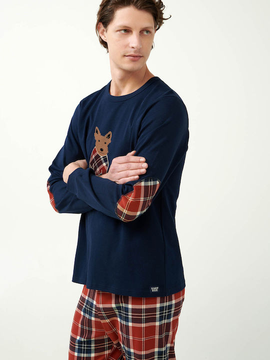 Vamp Men's Winter Pajamas Set Red