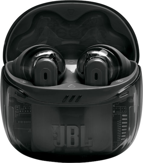 JBL Tune Flex 2 Earbud Bluetooth Handsfree Earphones with Sweat Resistance and Charging Case Ghost Edition Black