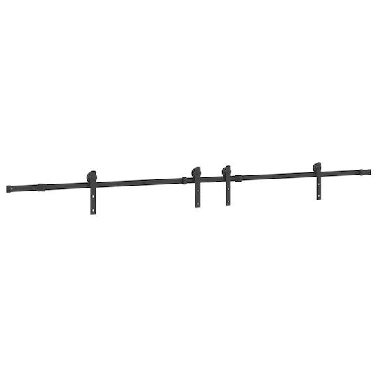 vidaXL Μηχανισμός Συρόμενης Μεσόπορτας 427cm Μαύρος
