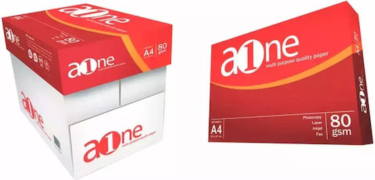 Α-one Druckpapier A4 80gr/m² 225x500 Blätter Weiß