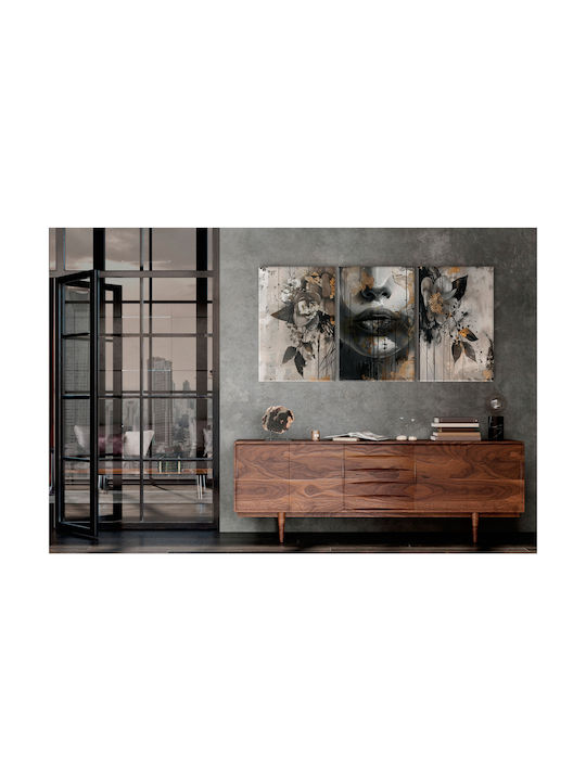 Decowalls Трикратен Картина Платнен 60x120см