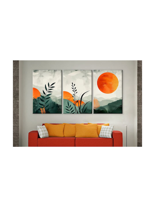 Decowalls Triplu Tablou pe Pânză 60x120cm