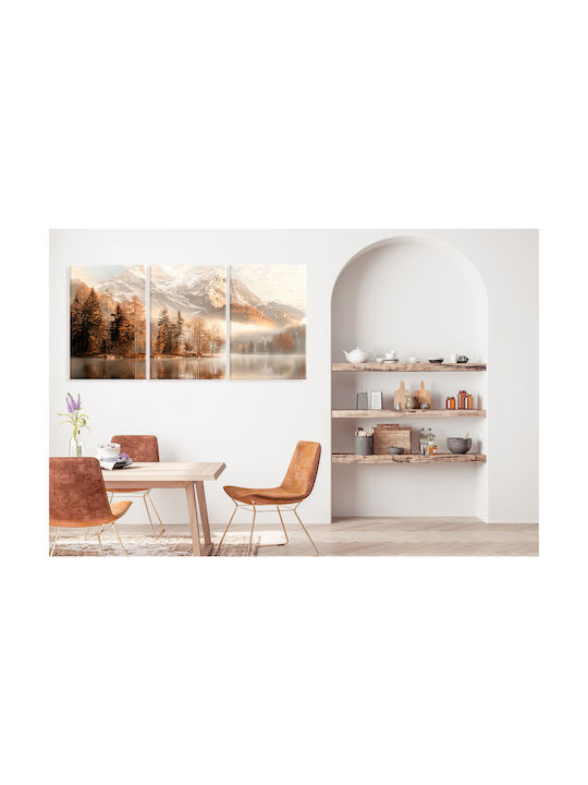 Decowalls Τρίπτυχος Πίνακας σε Καμβά 90x180cm