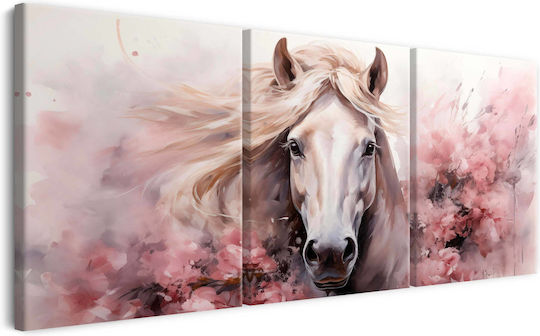 Decowalls Τρίπτυχος Πίνακας σε Καμβά 60x120cm