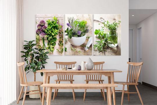 Decowalls Threefold Painting on Canvas 90x180cm