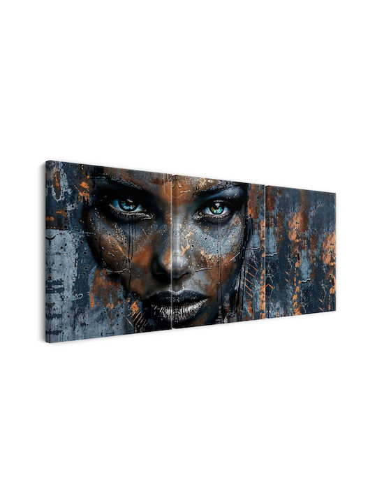 Decowalls Τρίπτυχος Πίνακας σε Καμβά 60x120cm