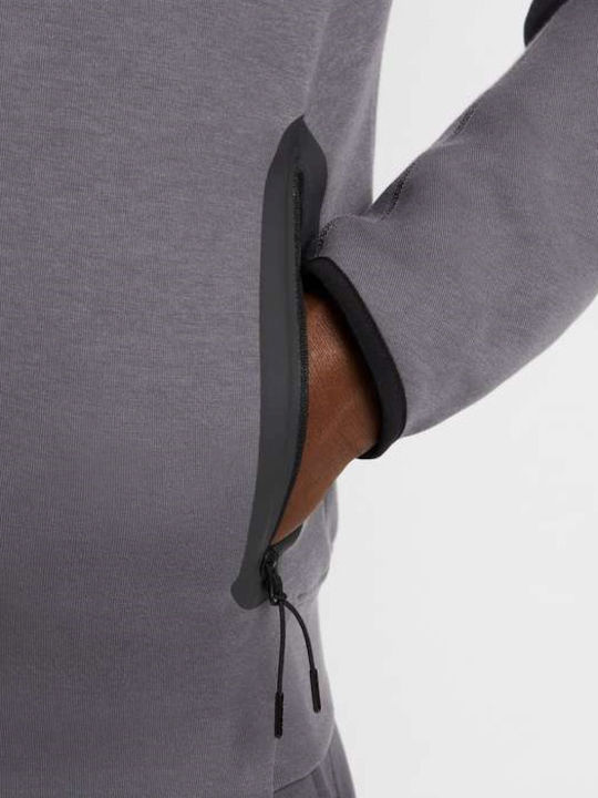 Tottenham Hotspur Tech Fleece Windrunner Ζακέτα με Κουκούλα Γκρι
