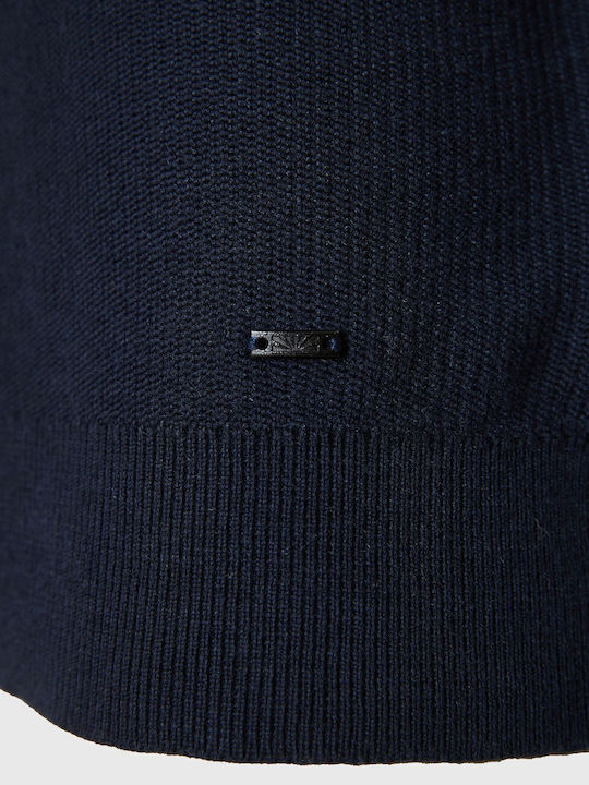 Men's Knitted Cardigan Navy Blue