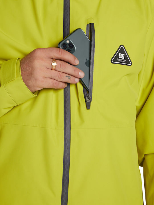 DC Basis 30k ADYTJ03059-GHS0 Männer Jacke aus für Ski & Snowboard Grün