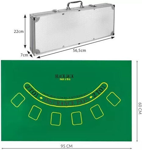 Olympus Σετ 500 Μάρκες Poker σε Βαλίτσα