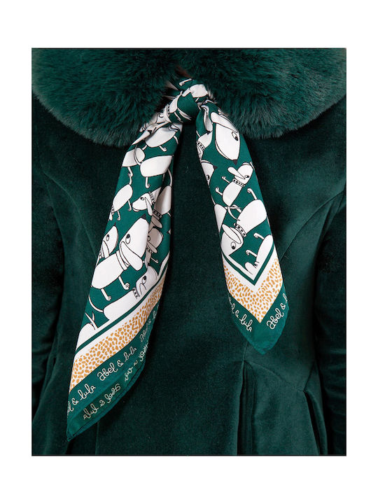 Fur Scarf Abel Lula Green Abel Lula